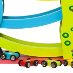 צעצוע מעץ, מגלשת מכוניות מעץ צבעונית