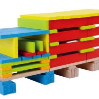 דלי קפלות צבעוני המכיל 200 חלקים