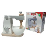 מיקסר לעוגות מעץ מלא כולל קערה למטבח לילדים (העתק)