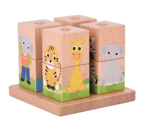 פאזל קובייה חיות מתלבשות