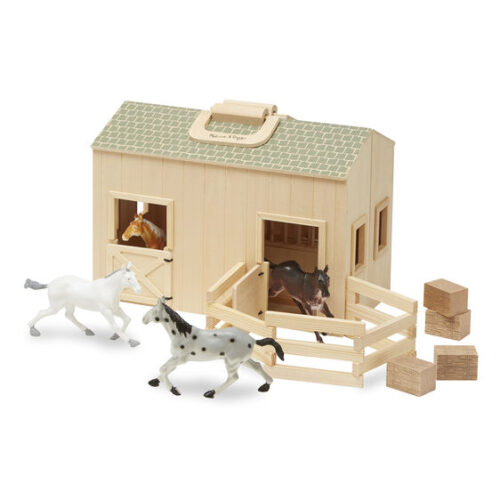 מליסה ודאג - אורווה מתקפלת מעץ