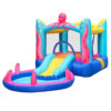 מתקן שעשועים מתנפח לילדים, טירה מתנפחת בעיצוב תמנון הים הכוללת משטח קפיצה ומגלשת מים לבריכת כדורים במידות 380X200X180 ס