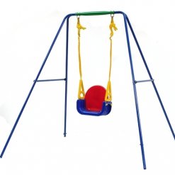 Alternative view of נדנדה רב שלבית לתינוקות ופעוטות איכותית מפלסטיק לילדים כולל קונסטרוקציה בצבעים אדום, כחול וצהוב דגם 42-506 מבית Starplast הישראלית