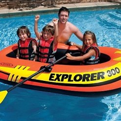 Alternative view of סירת EXPLORER 300 מתנפחת לים ולבריכה דגם 58332 כולל משוטים ומשאבה מבית INTEX.