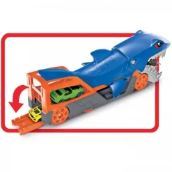⁦הוט ווילס משאית כריש + מכונית Hot Wheels⁩ – תמונה ⁦3⁩