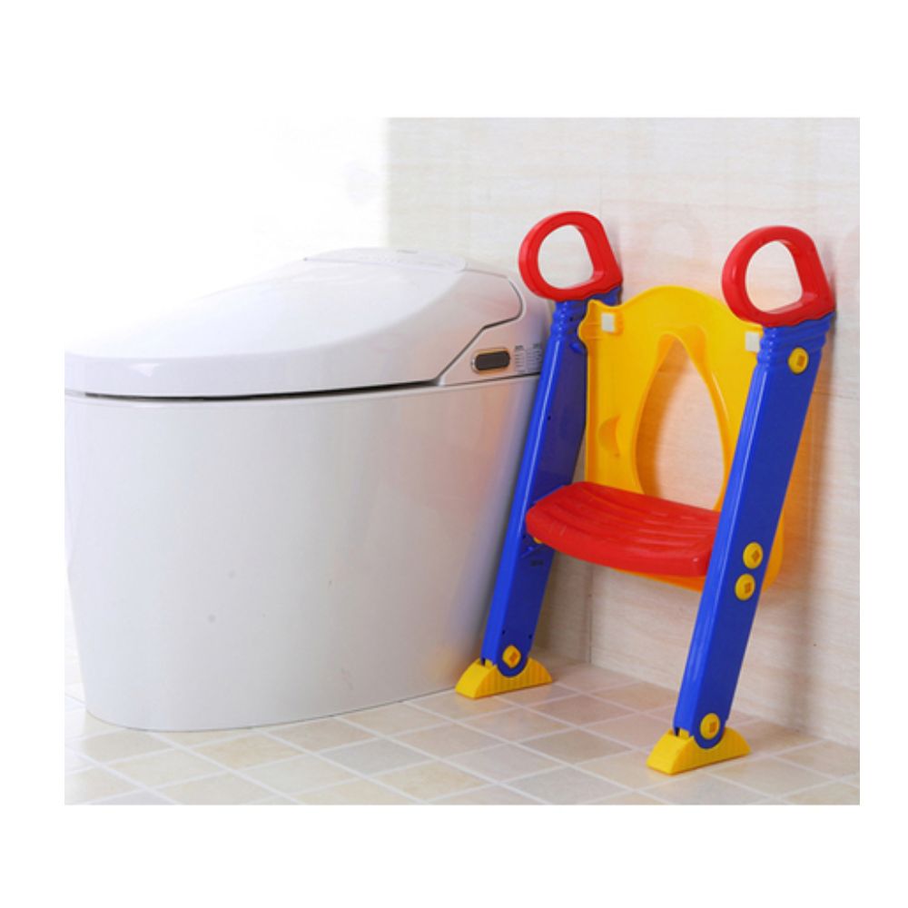 ישבנון - מושב אסלה לילדים עם מדרגה וידיות אחיזה – תמונה 3