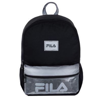 תיק פילה 2 תאים מבית FILA בעיצוב אופנתי בצבע אולטרה כסוף - שחור