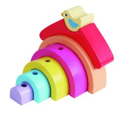 צעצוע משיכה צבעוני מעץ מלא לתינוקות, חילזון נגרר, הכולל פעלולון להתפתחות הילד, חוט נשיאה וגלגלים