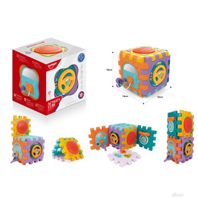 קופסת פעילות לילדים מפלסטיק עם פעלולונים