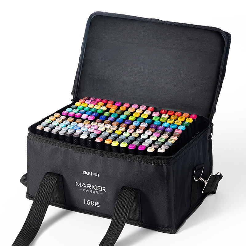 סט סקצ’ מרקר דו צדדי – 168 יח’ Deli