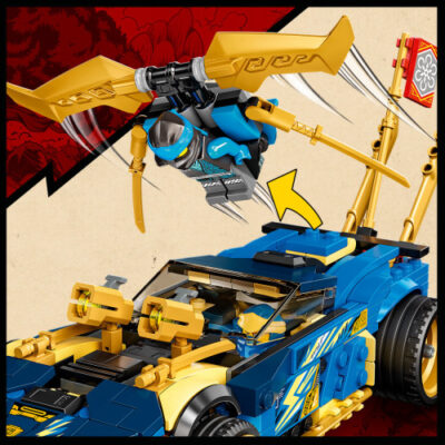 LEGO® NINJAGO®Jay and Nya's Race Car EVO (71776) מכונית המירוץ של ג'אי וניה