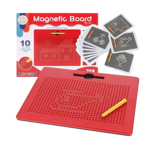 MagPad Pro – לוח ציור מגנטי בטיחותי לילדים (748 כדורים)