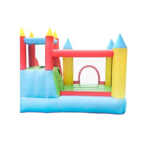 מתנפחים - מתקן שעשועים מתנפח לילדים, בעיצוב של טירה קופצנית עם חדר קפיצה ומגלשה. 7297110170812