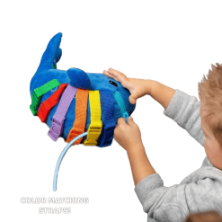 משחק התפתחות- בובת לויתן כחול מבית בקלטוי BUCKLE TOYS (1)