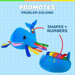 משחק התפתחות- בובת לויתן כחול מבית בקלטוי BUCKLE TOYS (3)