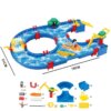משחק פעילות מים להרכבה מפלסטיק לילדים כולל 39 חלקים למשחק פעילותי ומאתגר במים או חול לפיתוח תיאום עין יד, יצירתיות ודמיון
