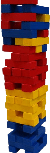 מפולת לבנים צבעוניות בקופסת מתכת (2)