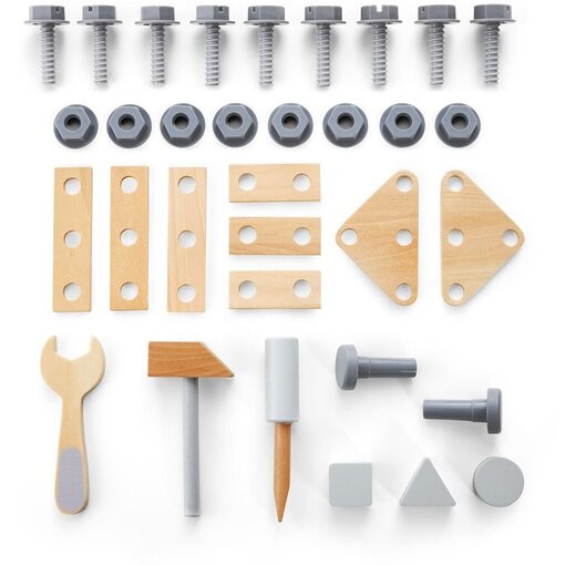 הליכון שולחן לתינוקות מעץ מלא עם פעלולון, התאם צורה לשיפור מיומנות הליכה של פעוטות. (6)