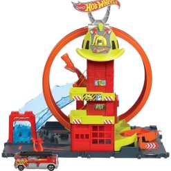 הוט ווילס תחנת כיבוי אש Hot Wheels (1)