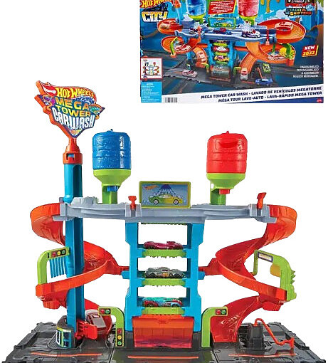 חניון לשטיפת מכוניות מבית Hot Wheels (4)