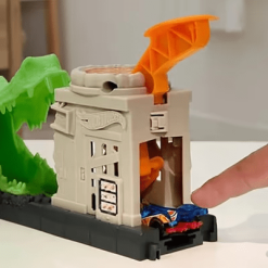 מסלול הוט ווילס עם לופ - חנות הפיצה של התנין Hot Wheels (3)