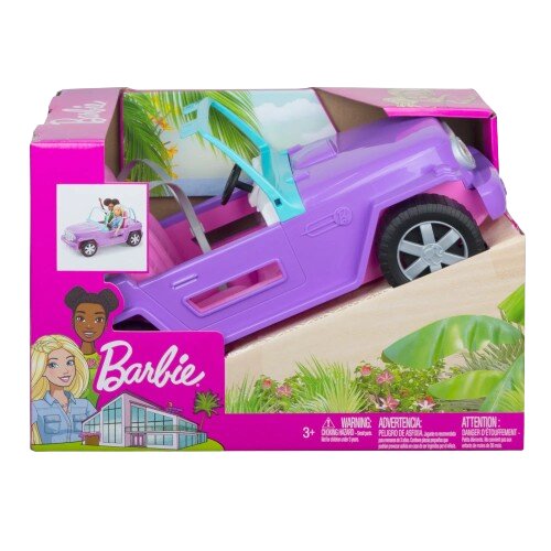 ברבי ג’יפ פתוח בצבע סגול מבית Barbie® (1)