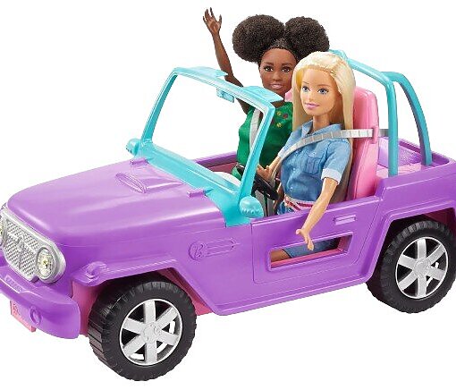 ברבי ג’יפ פתוח בצבע סגול מבית Barbie® (2)
