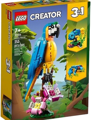 לגו - LEGO Creator 3 in 1 Exotic Parrot 31136 ® (3)