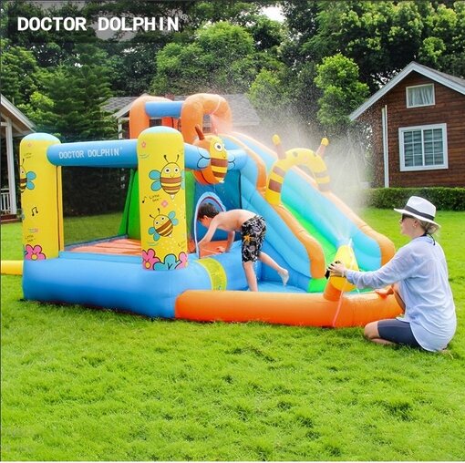 ⁦מגלשת מים מתנפחת דגם דבורה Doctor Dolphin⁩ – תמונה ⁦3⁩