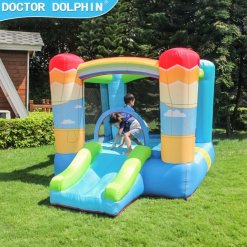 מתנפח ילדים טירת עם תפירה עמידה ועבה במיוחד Doctor Dolphin – תמונה 2