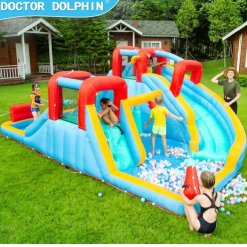מתנפח עם בריכת מים, מקפצה, תותח מים Doctor Dolphin – תמונה 2