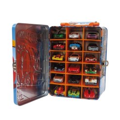 2מזוודה לאחסון 18 מכוניות מבית Hot Wheels