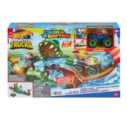 32Hot Wheels- מאנסטר טראק מסלול לופ זוהר בחושך+ 2 רכבים (1)