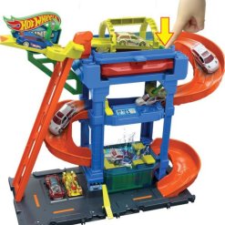 3מסלול לשטיפת מכוניות כולל רכב מבית Hot Wheels