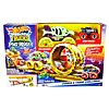 Hot Wheels Monster Trucks Power Smashers מסלול אתגר טעינה ומרדף עם סלסאורוס גדול מימדים, בקנה מידה 164 Bone Shaker ו-2 מכוניות מרוסקות