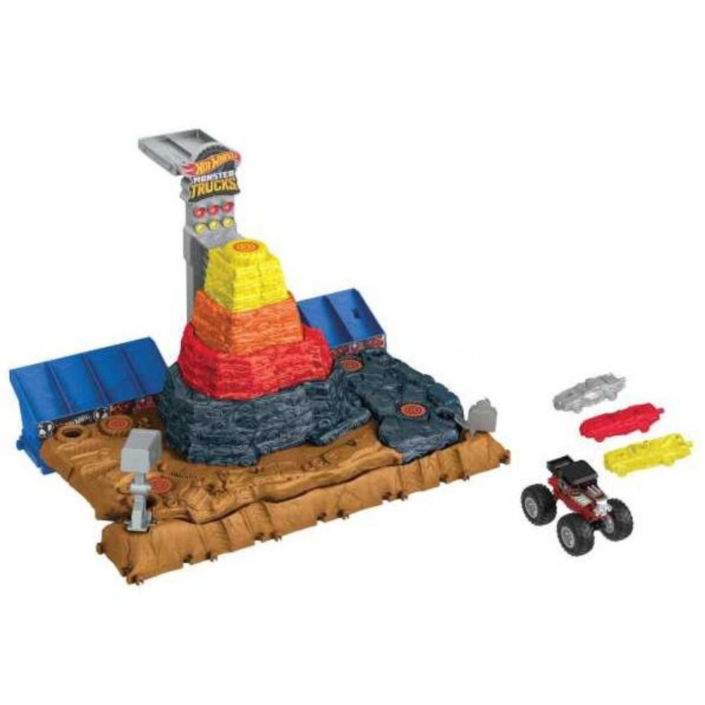 Hot Wheels - משאית מפלצתית מארז חצר הריסוקים 3