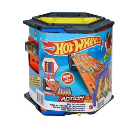 חניון עם ידית נפתח למסלול מירוצים מבית Hot Wheels