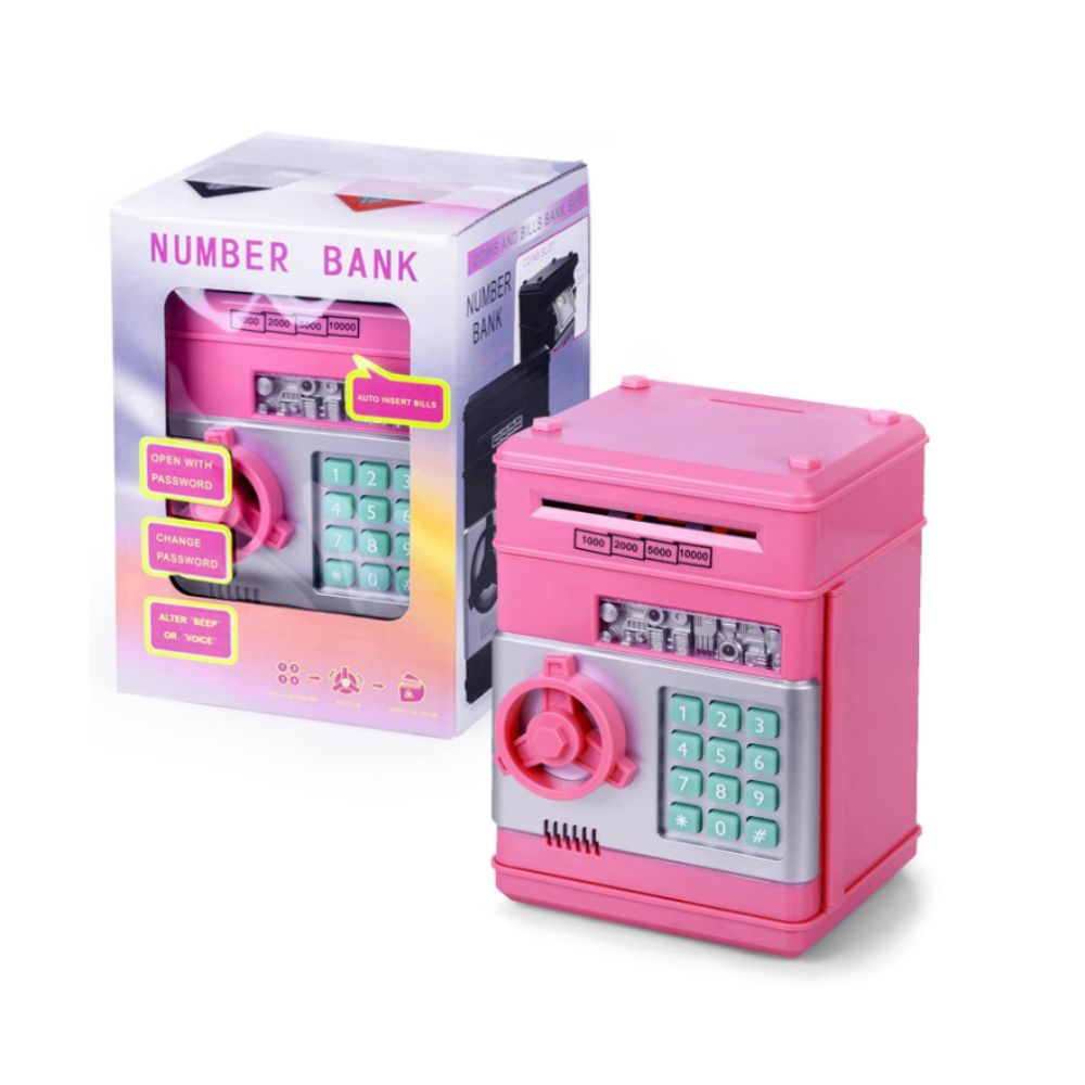 כספת בנקט לילדים – קופת חיסכון חשמלית לילדים במגוון צבעים – תמונה 2