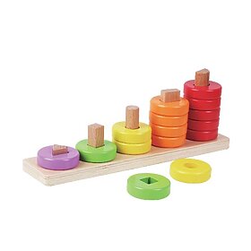 לוח צורות ספירת טבעות - Pit Toys
