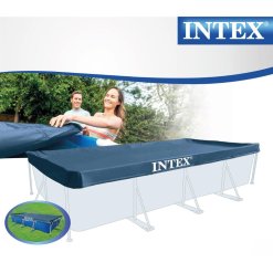 כיסוי INTEX לבריכת צינורות 4.50X2.20 מטר – כיסוי עמיד וקל לשימוש – תמונה 2