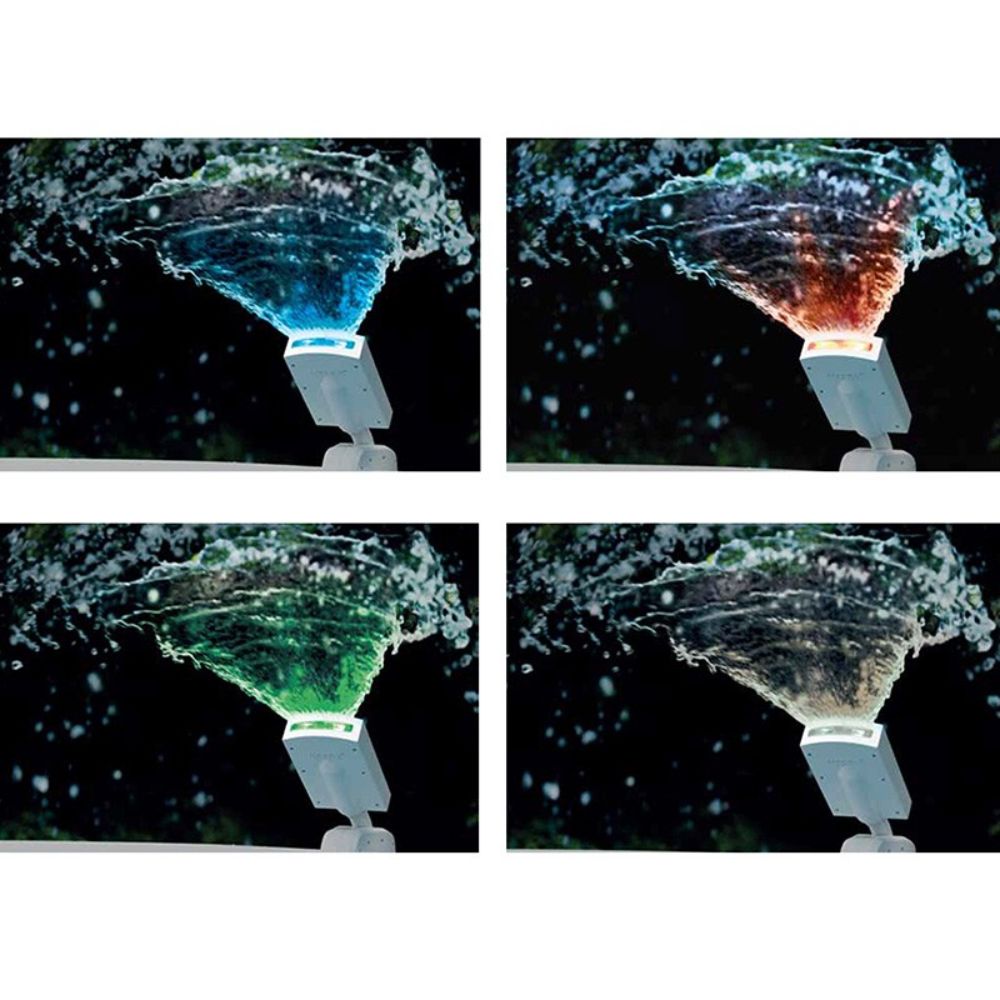 מזרקת מים עם תאורת LED לבריכה – תואמת משאבות INTEX | צבעים מתחלפים ללא סוללות – תמונה 2