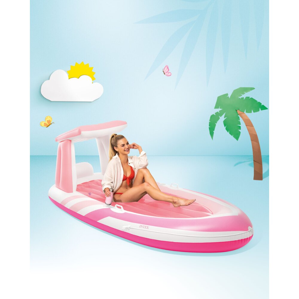 מזרון סירה ורודה מתנפחת INTEX 57804 – תמונה 4