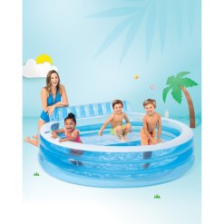 בריכה משפחתית מתנפחת כוללת ספסל ישיבה INTEX 57190 – תמונה 3