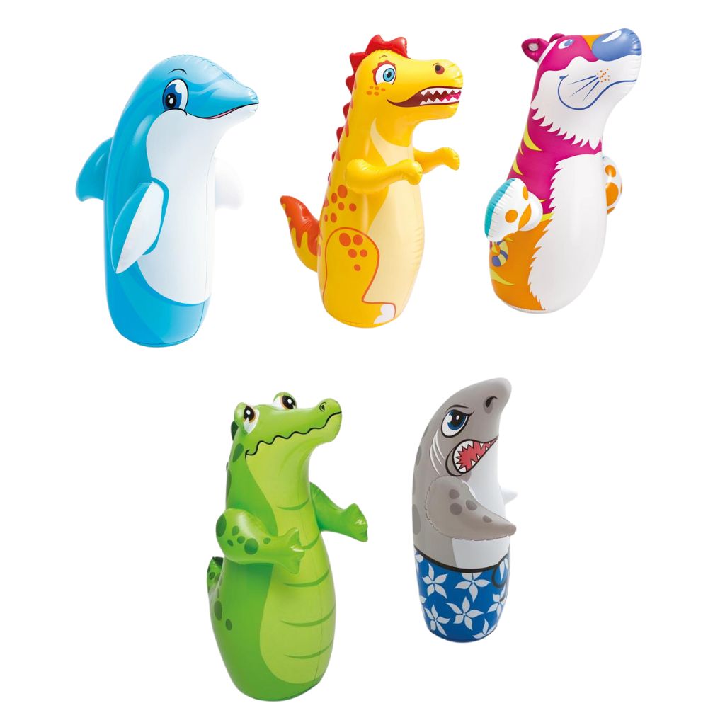 משחק מתנפח למתאגרף צעיר – צעצוע אגרוף קופצני לילדים | חיות