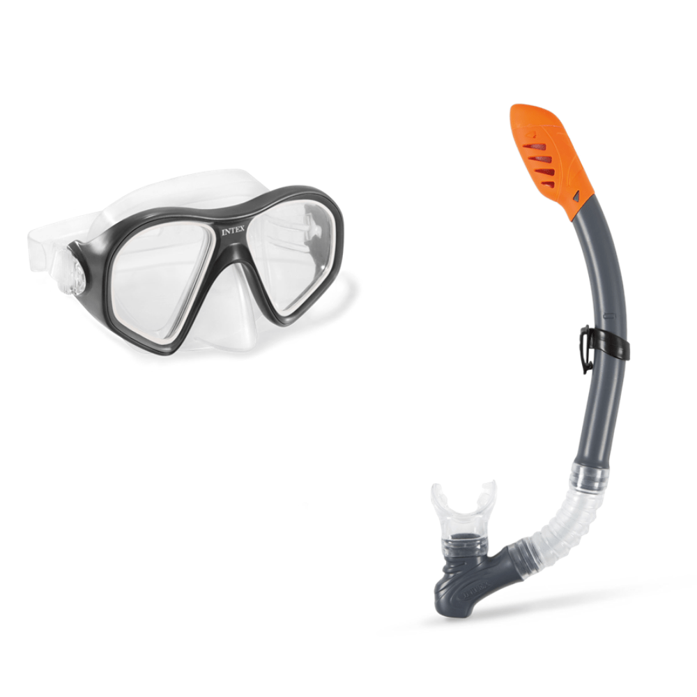 סט צלילה – משקפת ושנורקל בצבע שחור 55648 INTEX