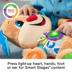 Fisher Price – בובת הכלבלב הנבון לתינוקות | צעצוע אינטראקטיבי עם שלבי למידה – תמונה 5