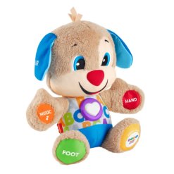 Fisher Price  – בובת הכלבלב הנבון לתינוקות | צעצוע אינטראקטיבי עם שלבי למידה
