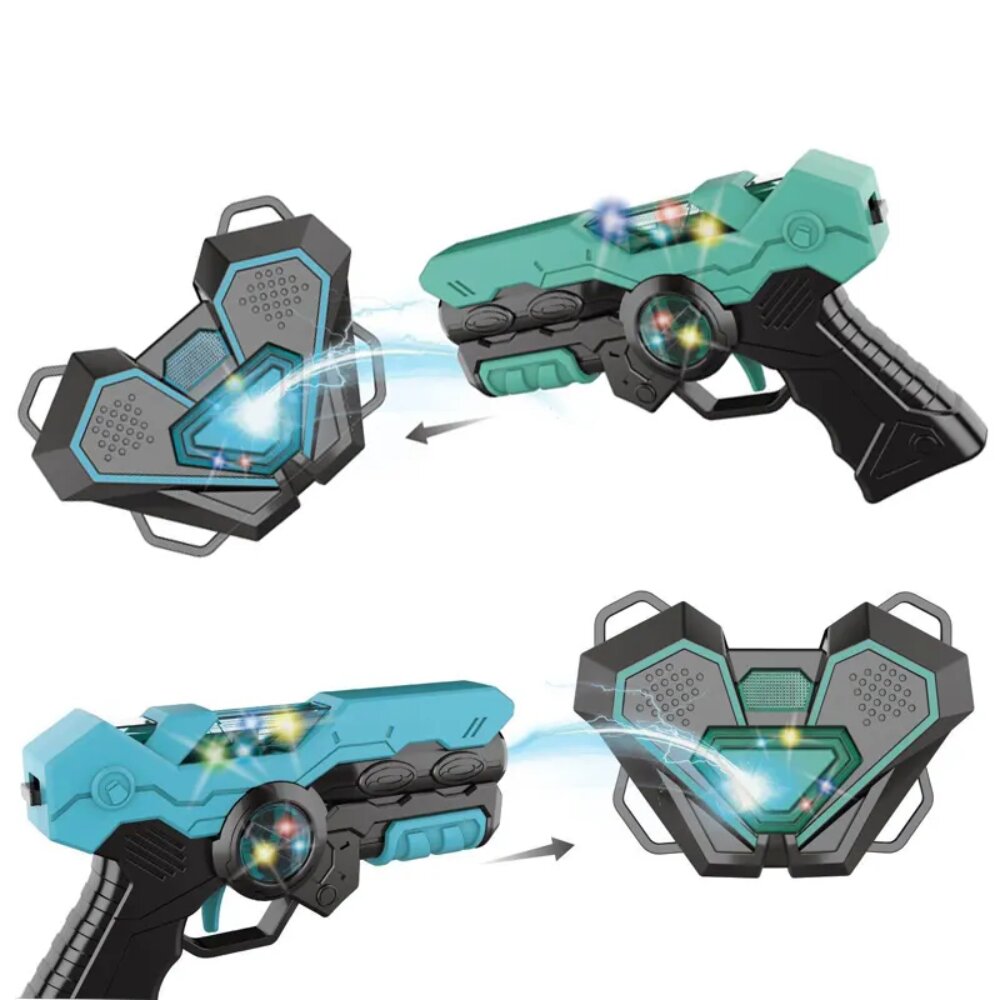 ערכת לייזר טאג צעצוע לילדים – ירי אינפרא אדום, אפודי רטט ומד ניקוד | גיל 6+