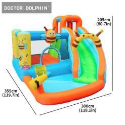 מגלשת מים מתנפחת דגם דבורה | 63102 Doctor Dolphin – תמונה 6