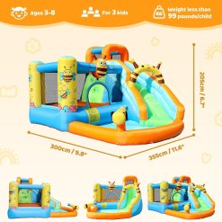 מגלשת מים מתנפחת דגם דבורה | 63102 Doctor Dolphin – תמונה 3